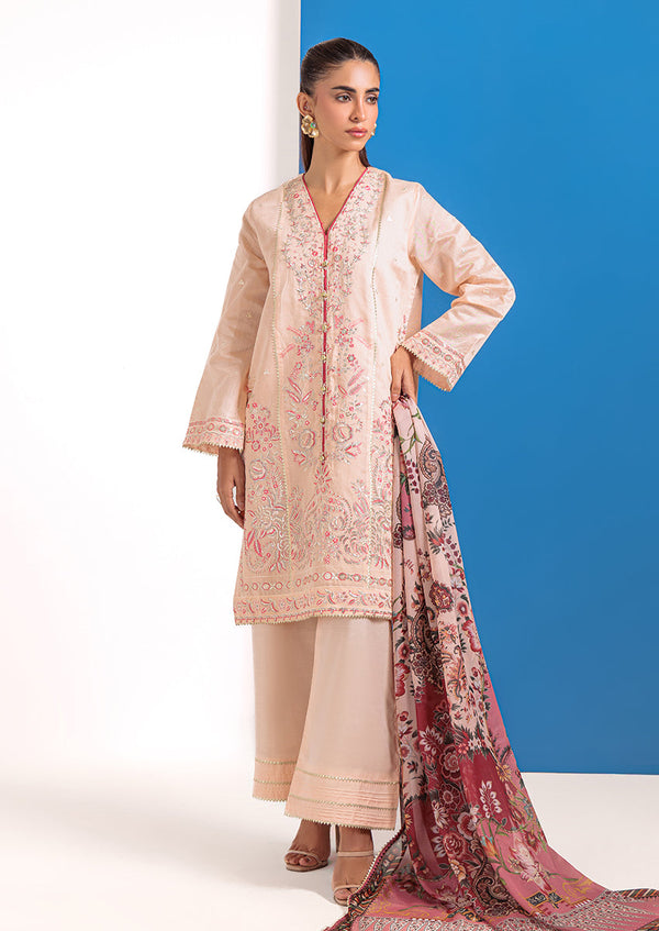 Peach-Cotton Net-3 Piece (WPS25FE3046)B-90