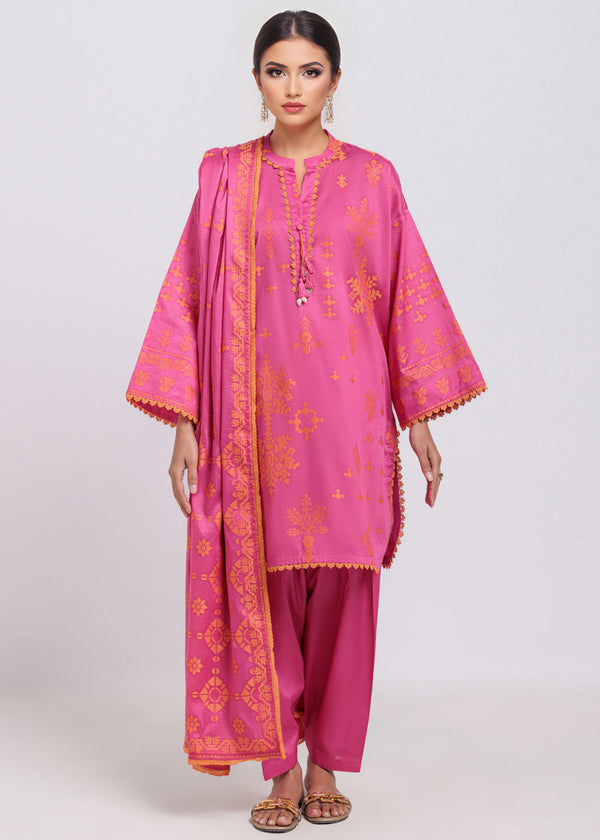 Pink-Jacquard-3 Piece (WPS25JD3068) B-76-77