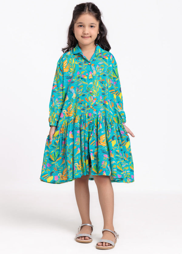 Cyan-Viscose-1 Piece (GP1PPBS25BG7A10)B-144