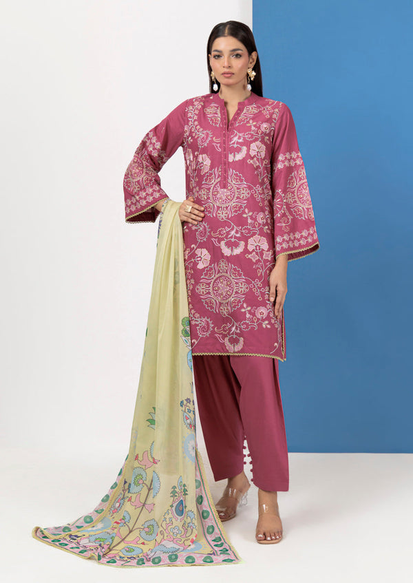Pink-Cambric-3 Piece (WPS25SE3070)B-203