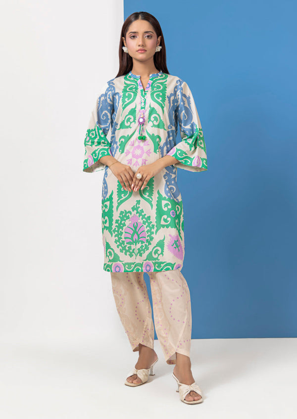 B-Cream-Lawn-2 Piece (WPS25P2040)B-208