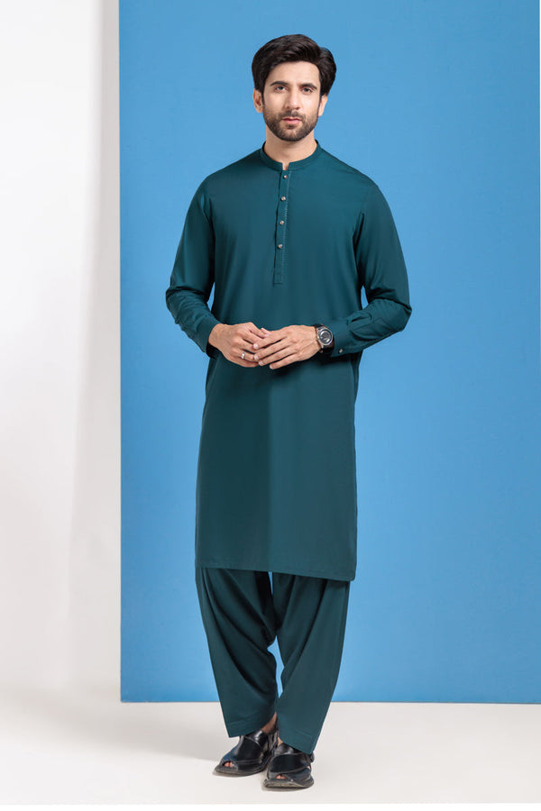 Green-Blended-Shalwar Suit - (M25SSE2045) B-40