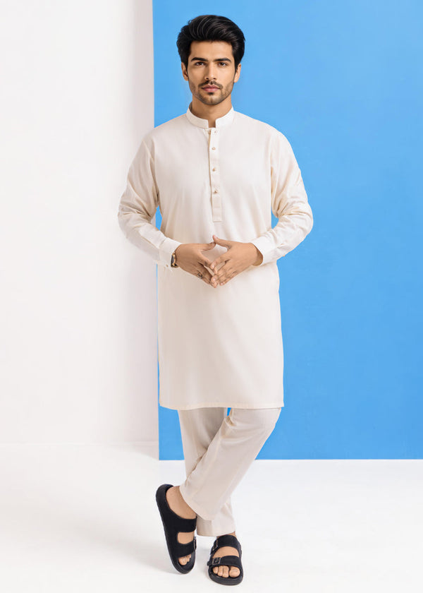 Cream-Blended-Kurta Trouser - (MPS25KPS2045) B-40