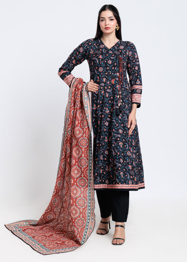 Black-Khaddar-3 Piece (WP3PPBW25B9O1)B-70/71