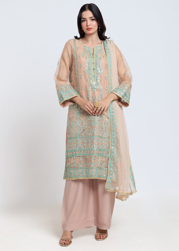 Peach-Texture Net-3 Piece (W25FE3066)B-124/125