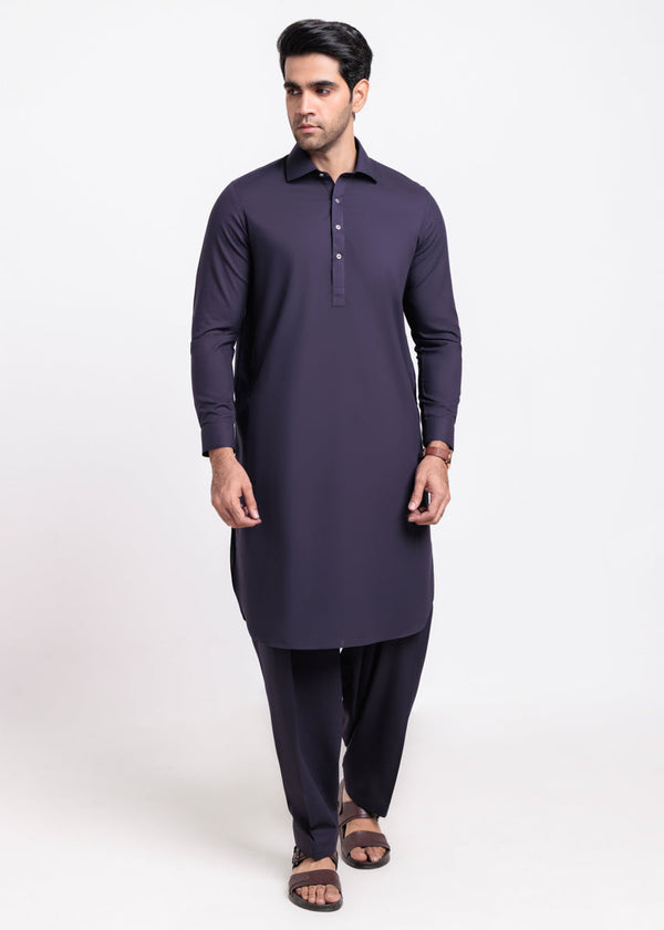 Purple-Blended-Shalwar Suit - (MPS25SSS2089) B-47