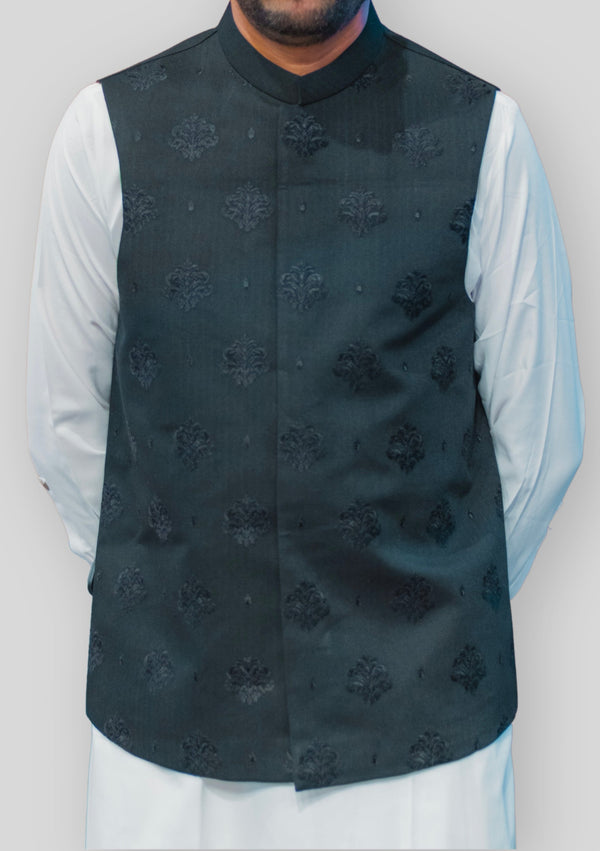 Black WAIST COAT (BWR-562)