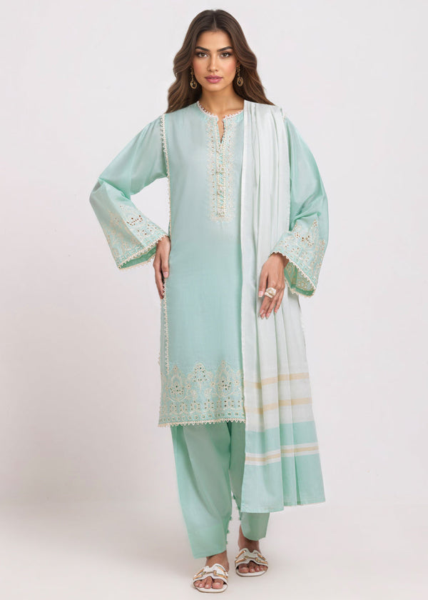 P-Green-Dobby-3 Piece (WPS25DE3001) BIN 11-12