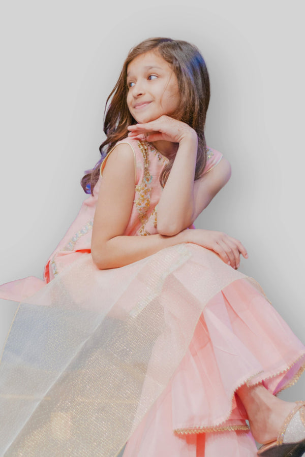 Girls Stitched Festive 3 Piece 714