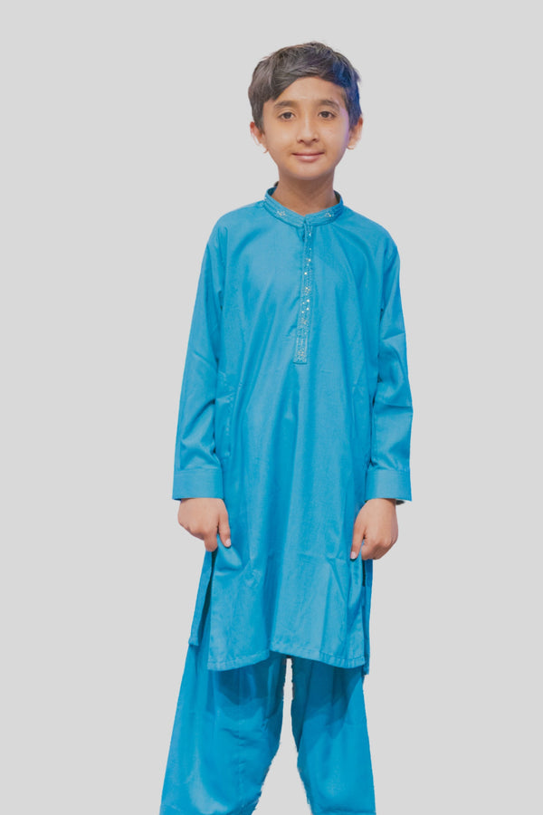 O-GREEN-KURTA SHALWAR (BKSS-054) B-226 R15