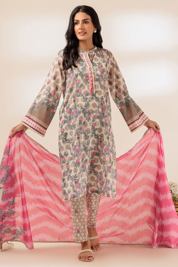 BEIGE-LAWN-3 PIECE (BPS1243P07) B-189