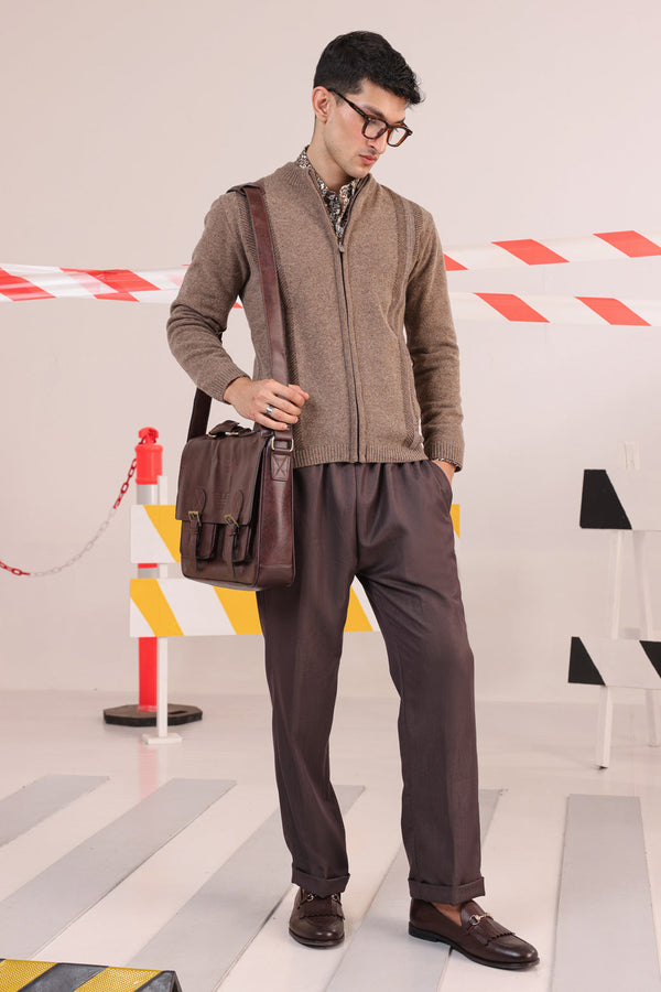 BR-SUGAR-TURTLE NECK ZIPPER FULL SLEEVES SWEATER (916-15)B-162