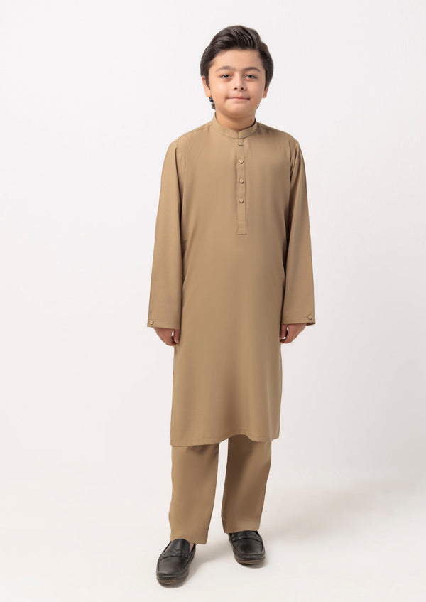 Khaki-Blended-Kurta Trouser - (B25KP2011) B-168