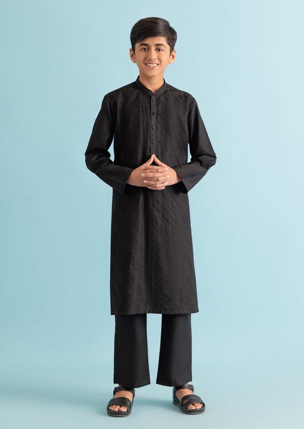 Black-Blended-Kurta Trouser - (B25KP2038) B-10