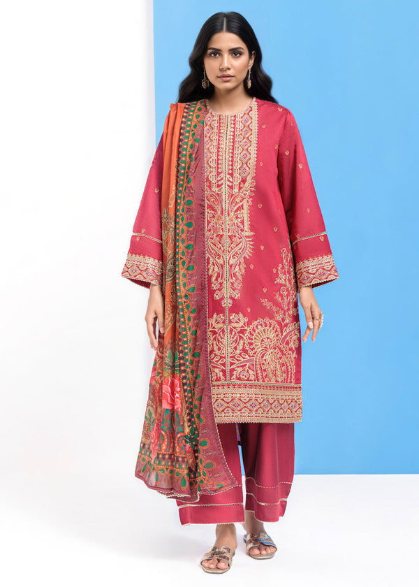 Red-Cotton Silk-3 Piece (WPS25FE3052)B-6/B-14