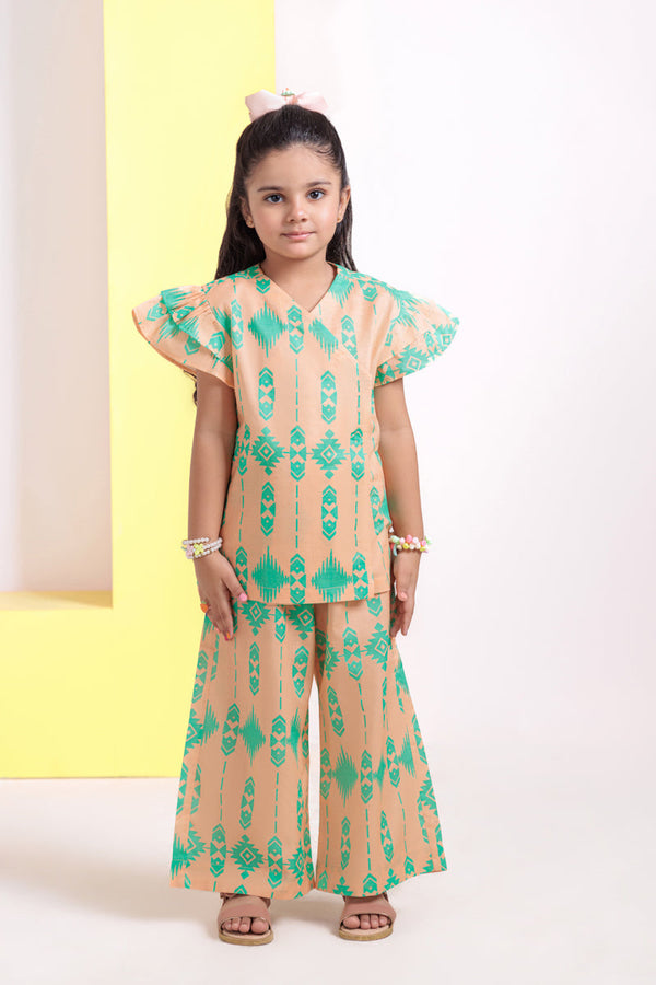 L-Peach-Cambric-2 Piece (GPS25P2041)B-61