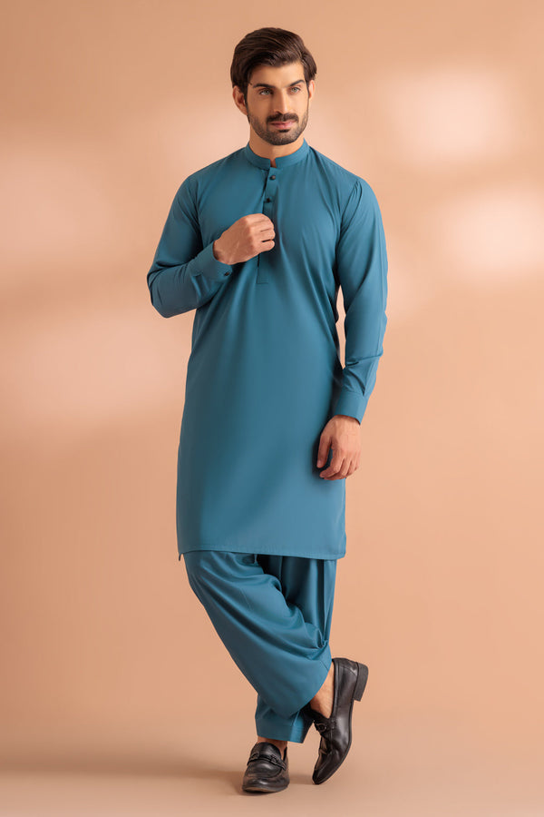TEAL-BLENDED-SHALWAR SUIT - (GSBS24-001) B-54
