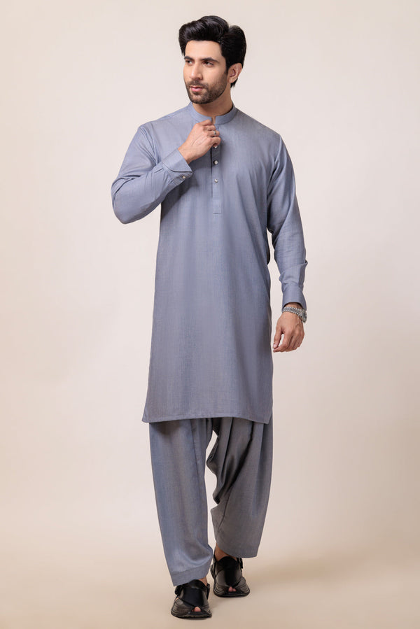 L-GREY-BLENDED-SHALWAR SUIT - (GSBW24-004) B-33