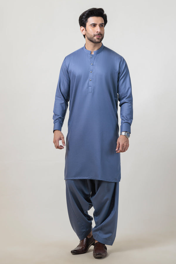 M-GREY-BLENDED-SHALWAR SUIT - (GSBW24-006) B-09 R24