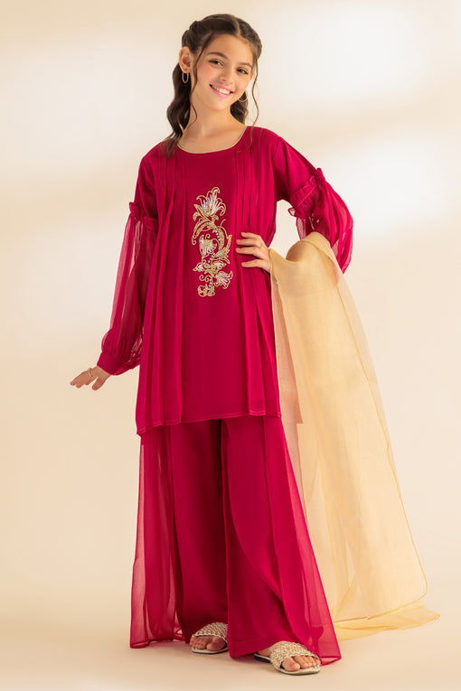 D-PINK-KIDS STITCHED SUITS-(GSS233P161)