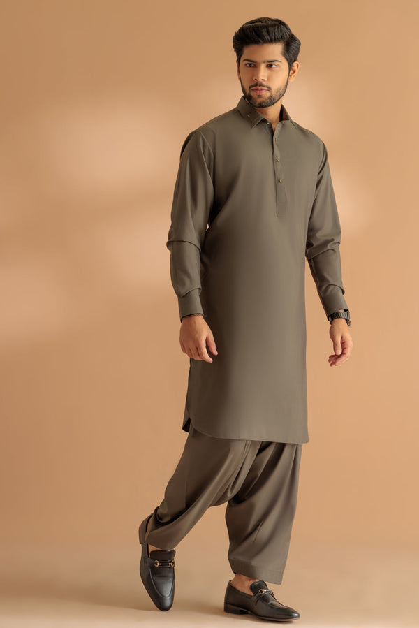 V-GREEN-BLENDED-SHALWAR SUIT - (GSSS24-007) B-54
