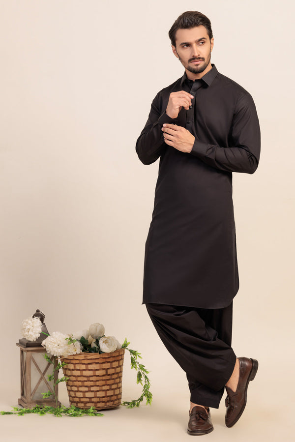 BLACK-BLENDED-SHALWAR SUIT - (GSSS24-012)B-03. R22