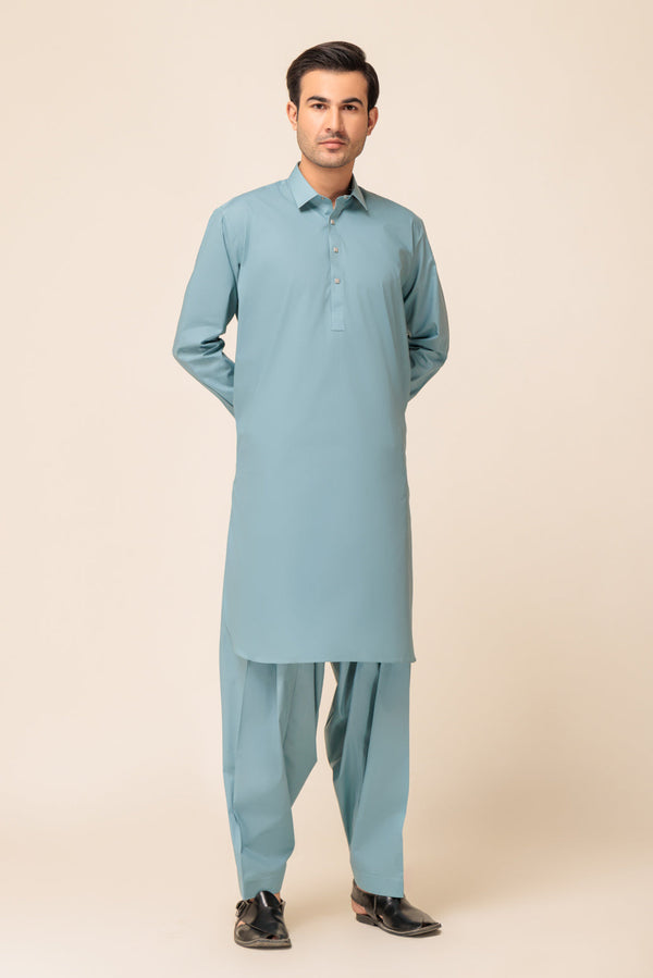 T-BLUE-BLENDED-SHALWAR SUIT - (GSSW23-006) B-39