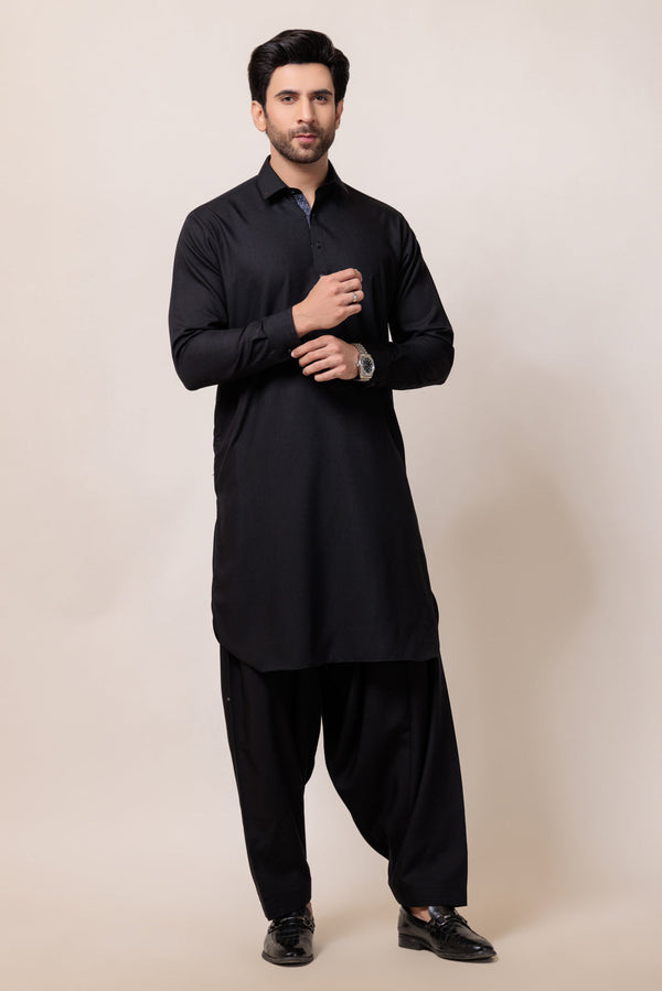 BLACK-BLENDED-SHALWAR SUIT  - (GSSW24-019) B-10