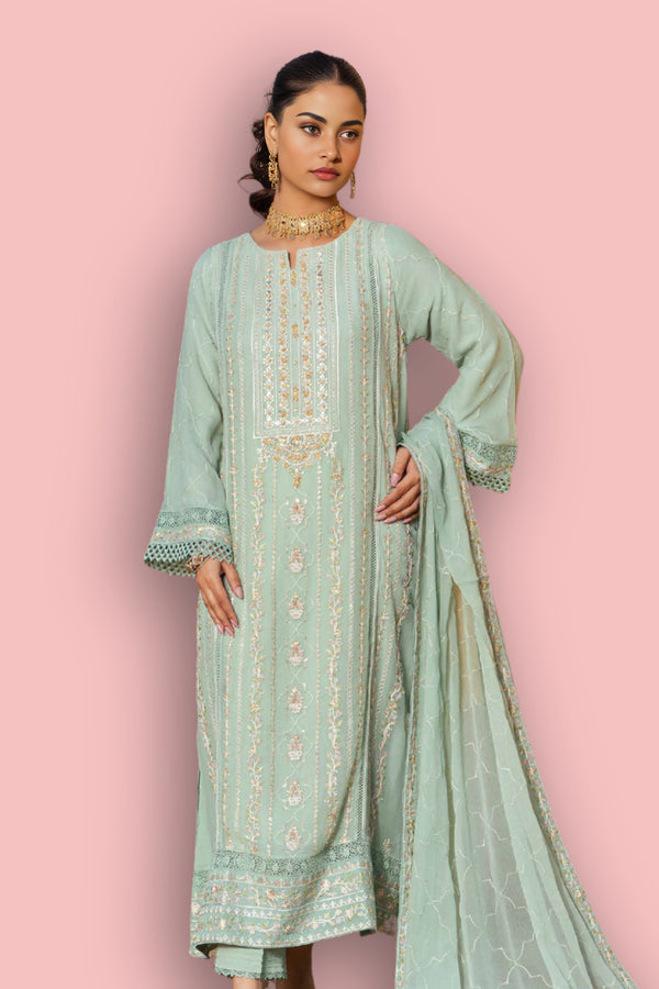 Green-Chiffon-3Piece-SH10 (B-78)R5