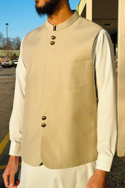 S-GREY-WAIST COAT-(BWR-551)