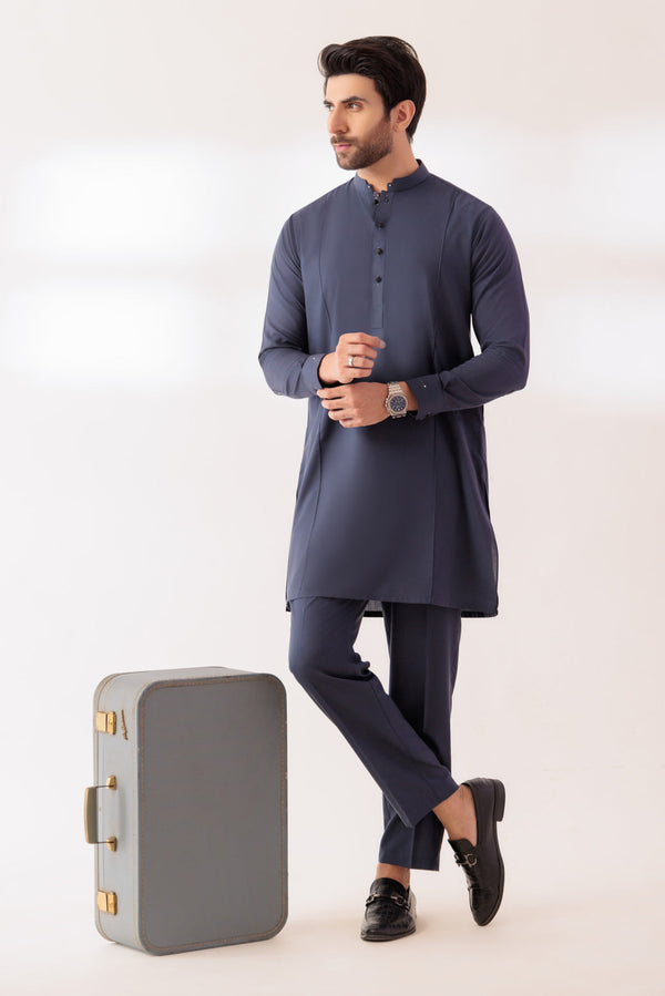 IRON-BLENDED-KURTA TROUSER - (KSR24-004)B-34 R24