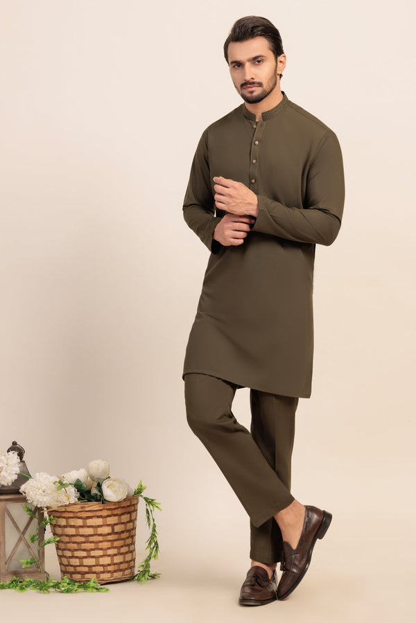 G-TEA-BLENDED-KURTA TROUSER - (KSR24-007) B-40