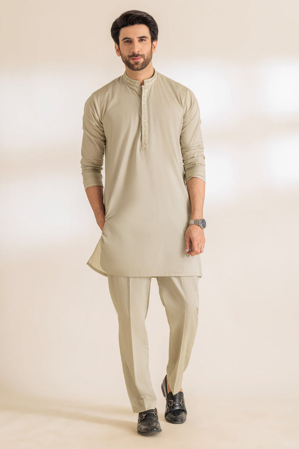 MINT-COTTON-KURTA TROUSER - (KSR24-015) B-31. R25