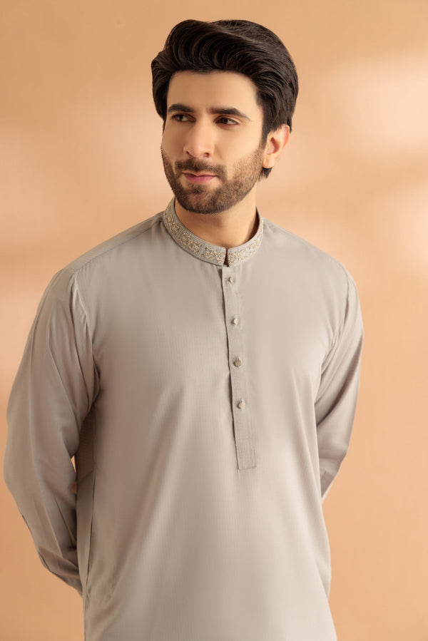 P-GREY-BLENDED-KURTA SHALWAR - (KSRS24-025) B-48
