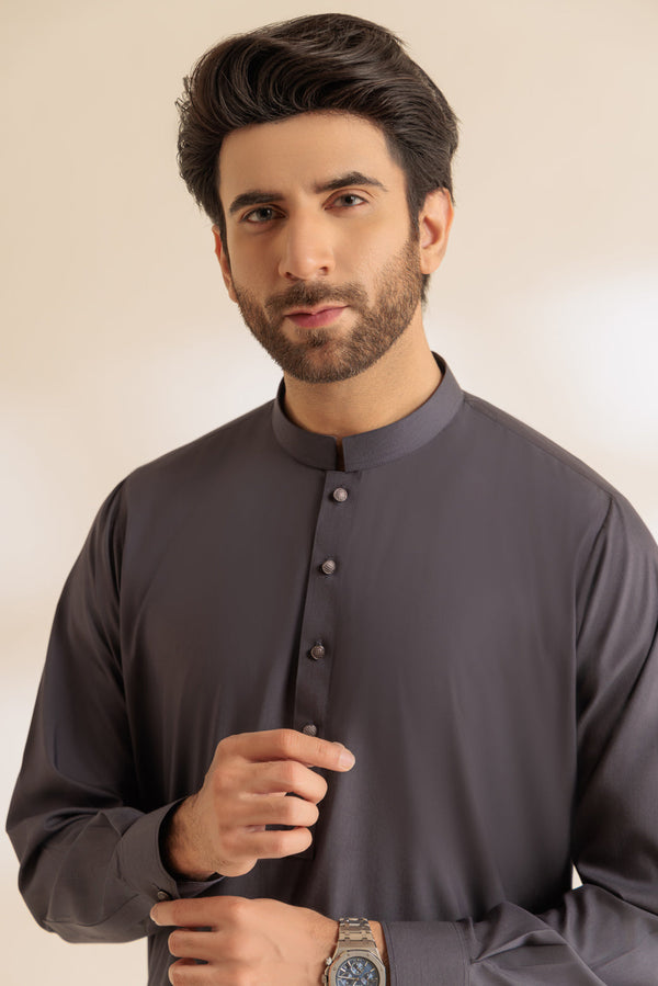 B-SAND-BLENDED-KURTA SHALWAR - (KSRS24-032) B-46