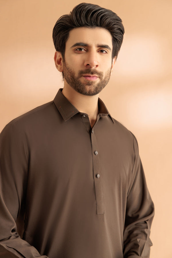 SLATE-BLENDED-KURTA SHALWAR - (KSRS24-044) B-52