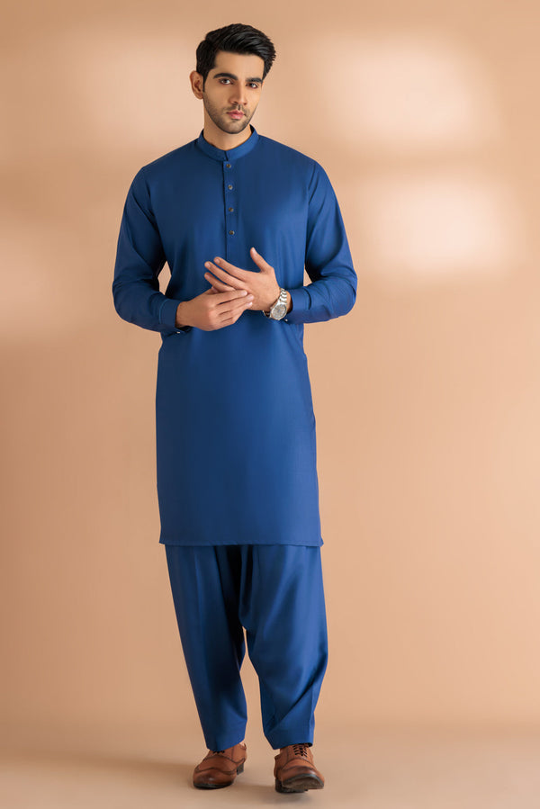 D-BLUE-BLENDED-KURTA SHALWAR - (KSRW23-016)B-226. R22