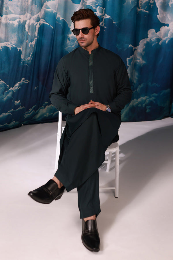 SALMANDR-BLENDED-KURTA SHALWAR - (KSRW24-015) B-40. R20