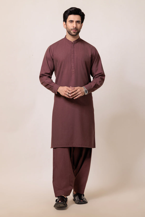 RUST-BLENDED-KURTA SHALWAR - (KSRW24-024) B-46