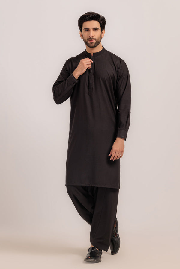 BLACK-BLENDED-KURTA SHALWAR - (KSRW24-031)B-172