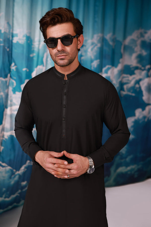 WINE-BLENDED-KURTA TROUSER - (KSW24-005) B-04. R23