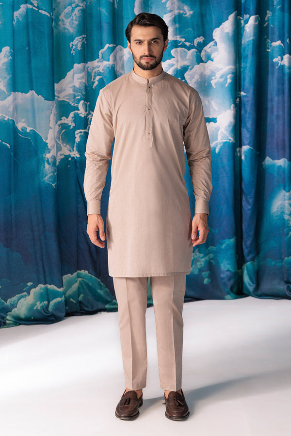 BROWN-BLENDED-KURTA TROUSER - (KSW24-012) B-32 R19