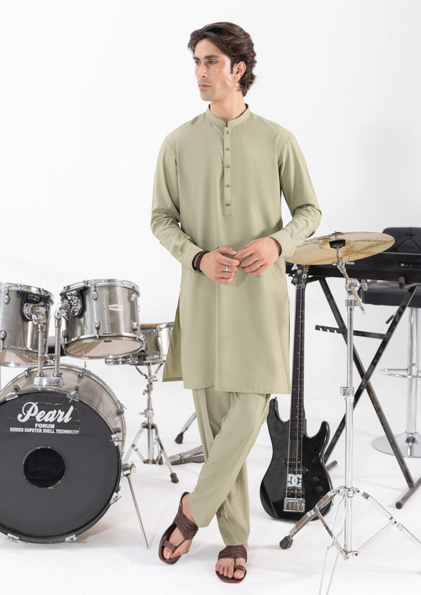 Olive-Blended-Kurta Trouser - (M25KPS2006) B-11-18