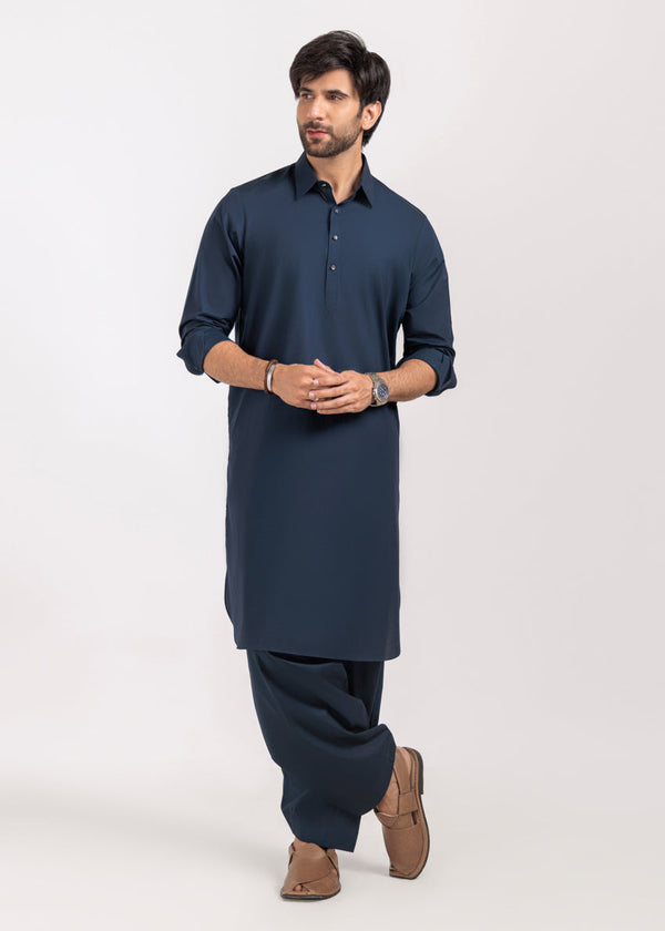 N-Blue-Blended-Shalwar Suit - (M25SSE2095) B-23