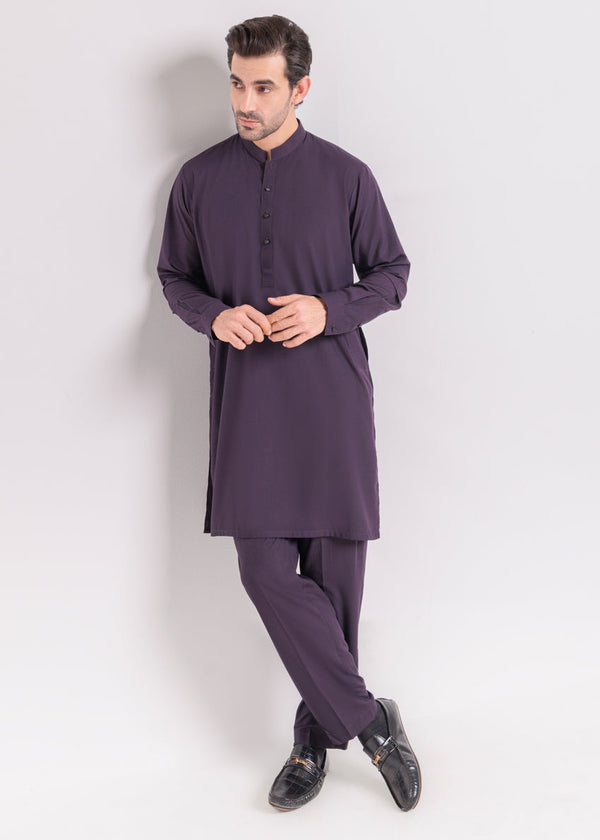 C-Grape-Blended-Kurta Trouser - (MPS25KPS2047) B 37