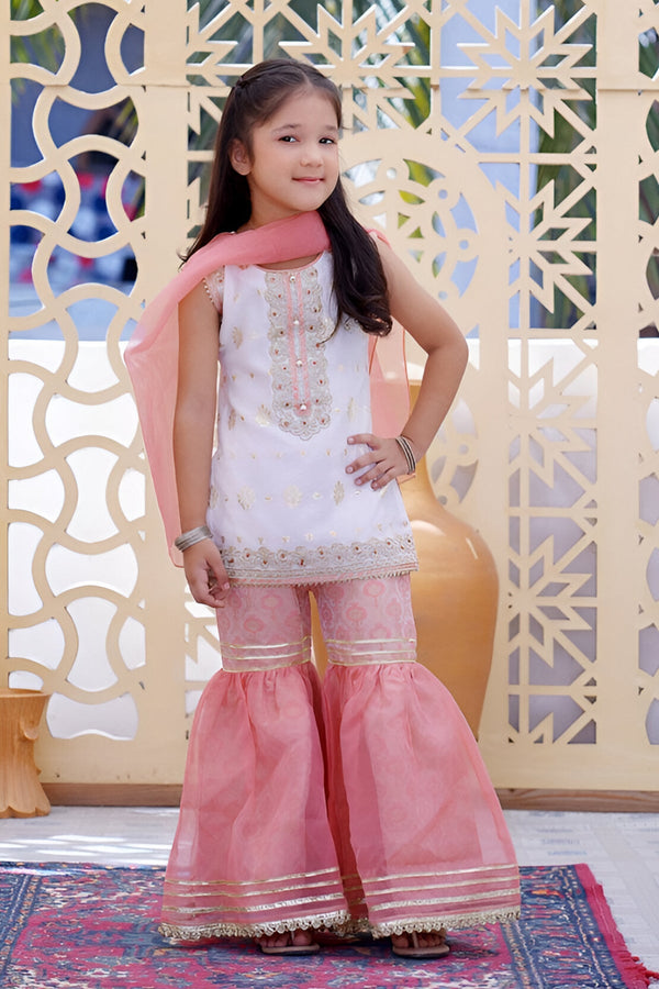 Girls Stitched Festive 3 Piece 716/2