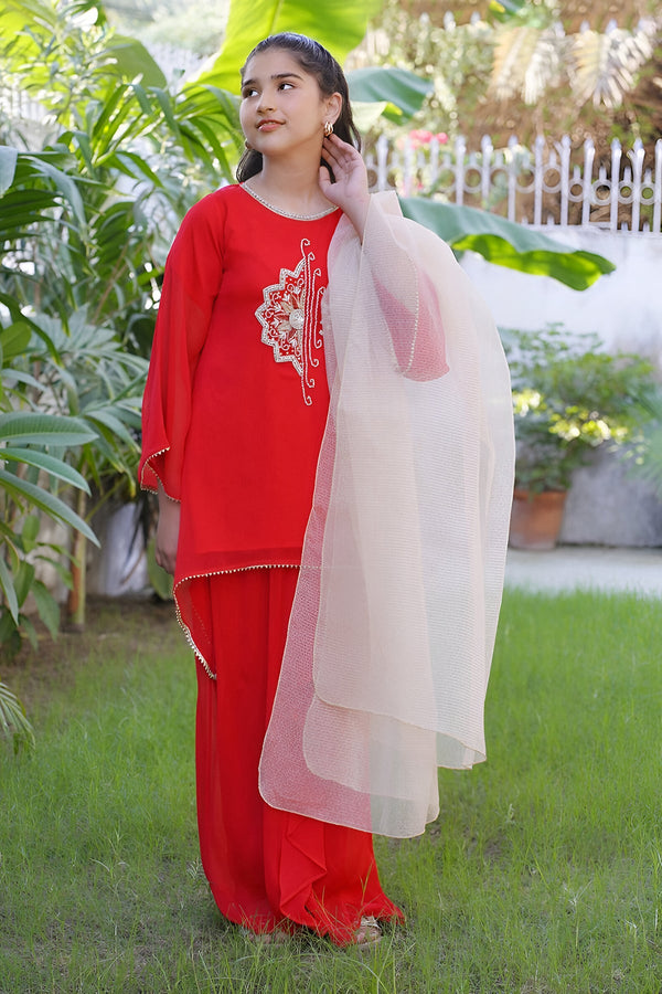 Girls Stitched Festive 3 Piece 736