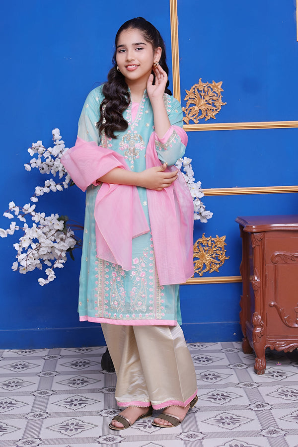 Girls Stitched Festive 3 Piece 129