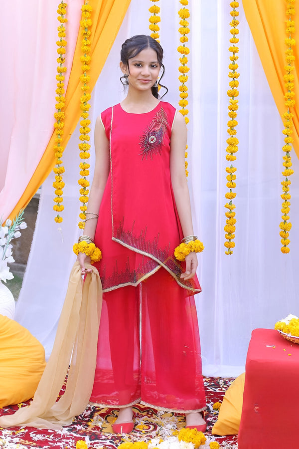 Girls Stitched Festive 3 Piece 704