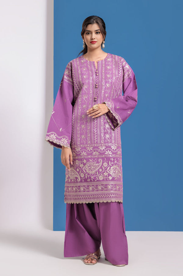 Purple-Cotton Silk-2 Piece (WPS25SE2042)B-106/107